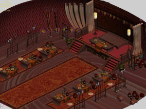 red army-big tent-indoor 3D Model