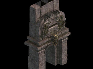 hongri taoist temple-the entrance of the mine 3D Model