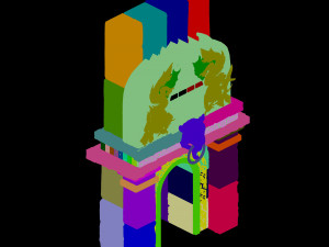 hongri taoist temple-the entrance of the mine 3Dモデル