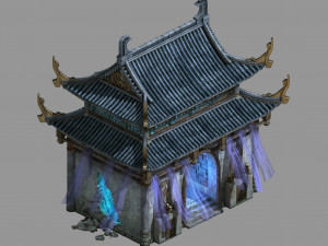 hongri taoist temple-temple Modelo 3D