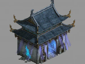 temple-temple tao&iuml;ste hongri Modèle 3D