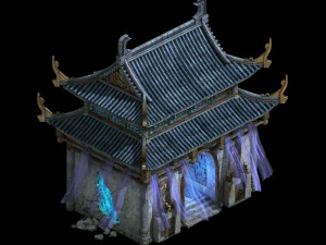 hongri taoist temple-temple 3D Model