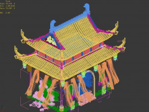hongri taoist temple-temple 3D-Modell