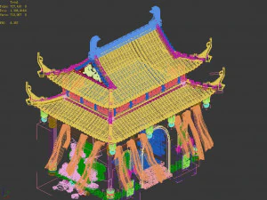 hongri taoist temple-temple 3D Model