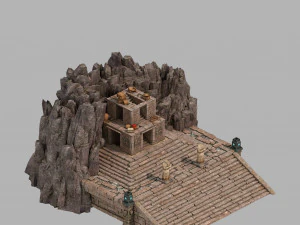 hongri taoist temple-taizi 3D Model