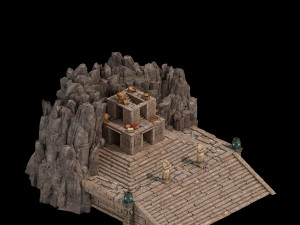 hongri taoist temple-taizi Modèle 3D