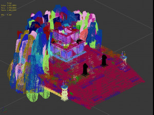 hongri taoist temple-taizi Modèle 3D