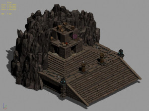 hongri taoist temple-taizi Modèle 3D