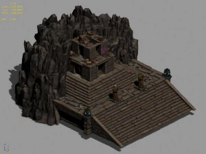 hongri taoist temple-taizi 3D Model