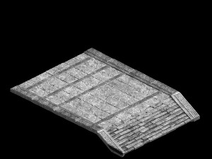 hongri taoist temple-ladder 3D Model