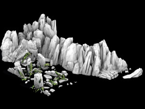 hongri taoist temple-remains 3D Model