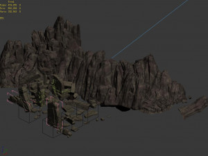 hongri taoist temple-remains 3D Model
