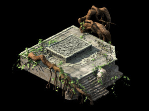 huaguoshan-faction-big tree root 01 3D 模型