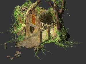 huaguoshan camp-doorway 3D Model
