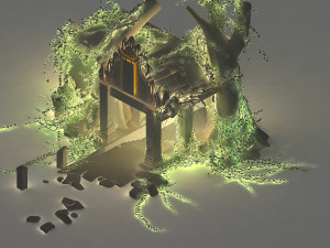 huaguoshan camp-doorway 3D Модель