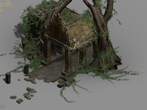 huaguoshan camp-doorway 3D Модель