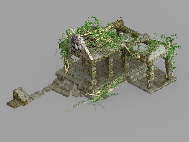 huaguoshan camp-corridor pavilion 3D Model .c4d .max .obj .3ds .fbx .stl .blend 