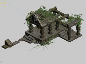 huaguoshan camp-corridor pavilion 3D Model