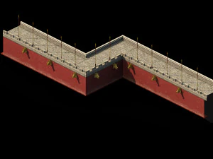 imperial city-city gate-city wall 782 3D Model