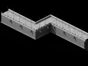imperial city-city gate-city wall 782 3D Model