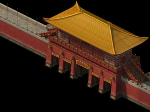 tembok kota-kota-gerbang-kota kekaisaran 785 Model 3D