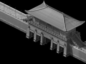 imperial city-city gate-city wall 785 3D-Modell