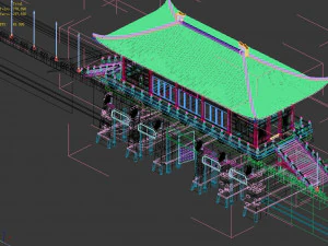 tembok kota-kota-gerbang-kota kekaisaran 785 Model 3D
