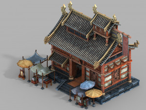imperial city-shabak-cloth shop 3D 모델