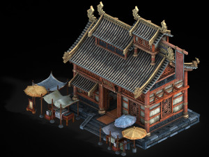 imperial city-shabak-cloth shop 3Dモデル