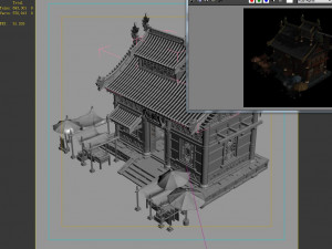 imperial city-shabak-cloth shop 3Dモデル