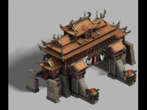 imperial city-shabak-city gate 3D 모델