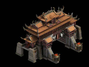 imperial city-shabak-city gate 3D Model