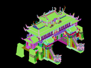 imperial city-shabak-city gate Modelo 3D