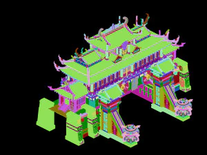 imperial city-shabak-city gate 3D Model