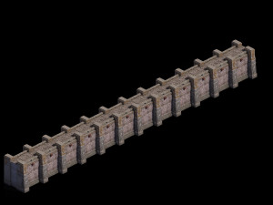 imperial city-shabak-city wall Modello 3D