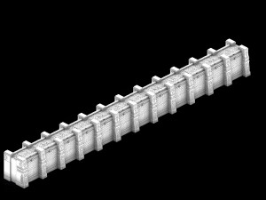 imperial city-shabak-city wall Modello 3D