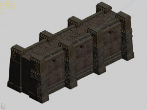 imperial city-shabak-city wall Modello 3D