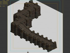 imperial city-shabak-city wall 02 3D Модель