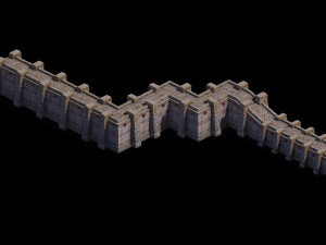 imperial city-shabak-city wall 03 Modello 3D