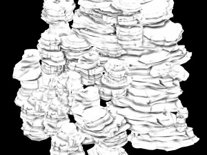 imperial city-shabak-great wind stone 02 3D Model