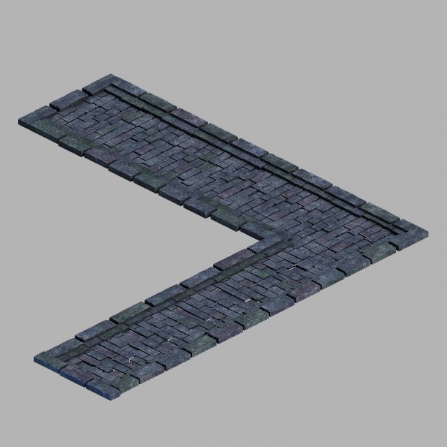 imperial city-shabak-road 02 3D Модель .c4d .max .obj .3ds .fbx .stl .blend 