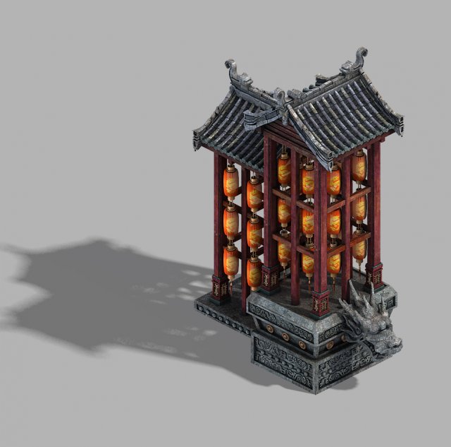 imperial city-shabak-lantern stand Modelo 3D .c4d .max .obj .3ds .fbx .stl .blend 
