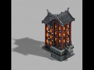 Имперский город-шабак-фонарь 3D Модель