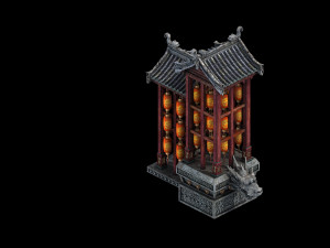 imperial city-shabak-lantern stand Modelo 3D
