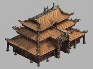 imperial city-shabak-palace building 3D Model