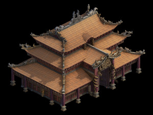 imperial city-shabak-palace building 3D Model