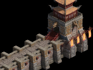 imperial city-shabak-tower Modello 3D