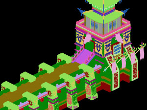 imperial city-shabak-tower Modello 3D