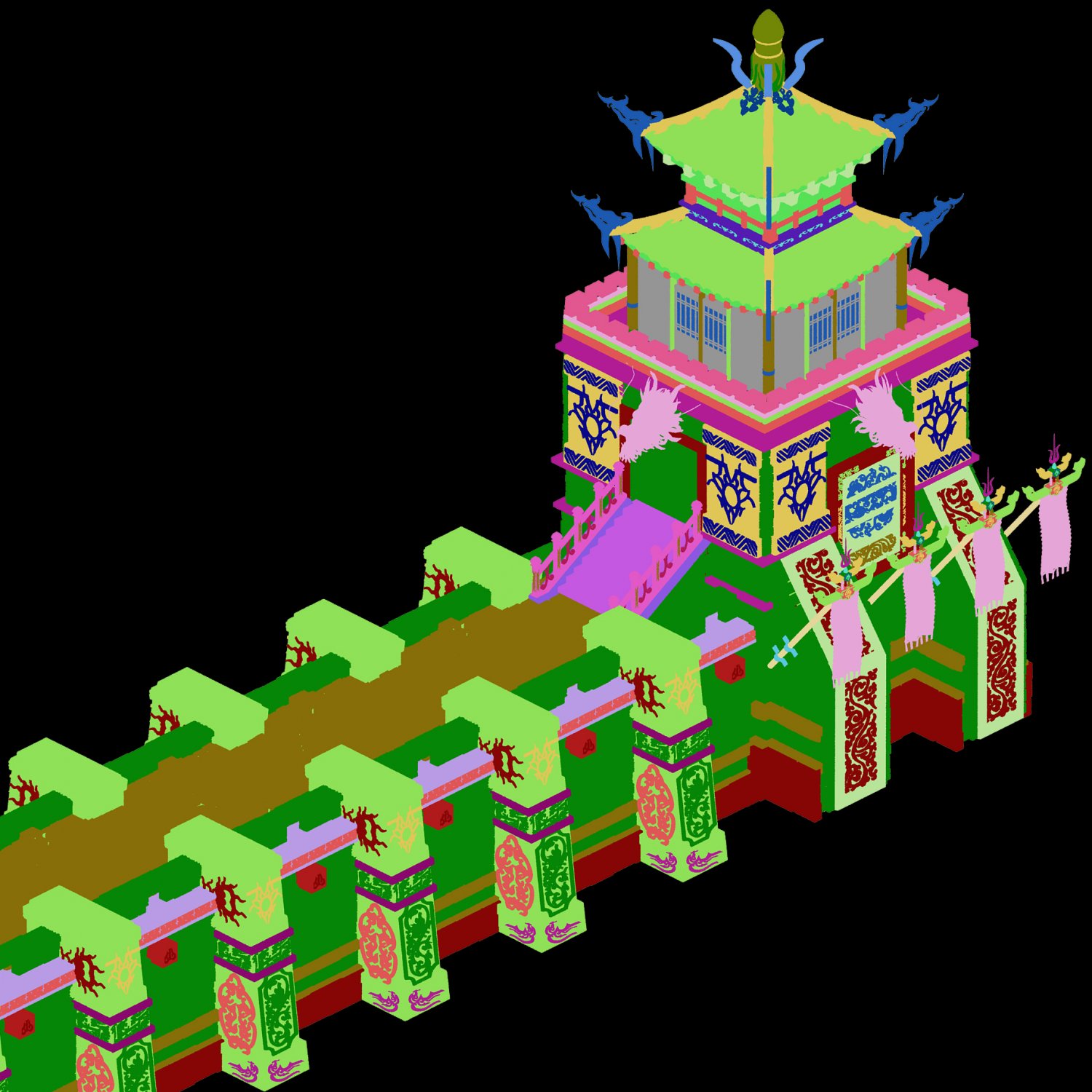 Tower 3d. Tower 3d