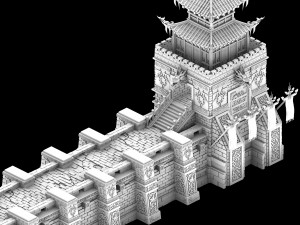 imperial city-shabak-tower Modello 3D